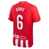 Maillot de Supporter Atlético Madrid Koke 6 Domicile 2023-24 Pour Homme